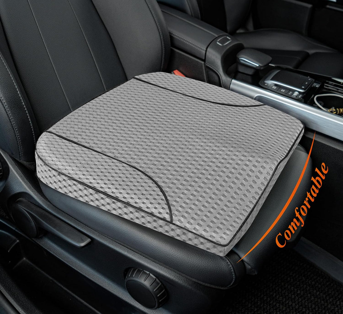 kingphenix Memory Foam Car Seat Cushion for Driving Comfort and Office Use