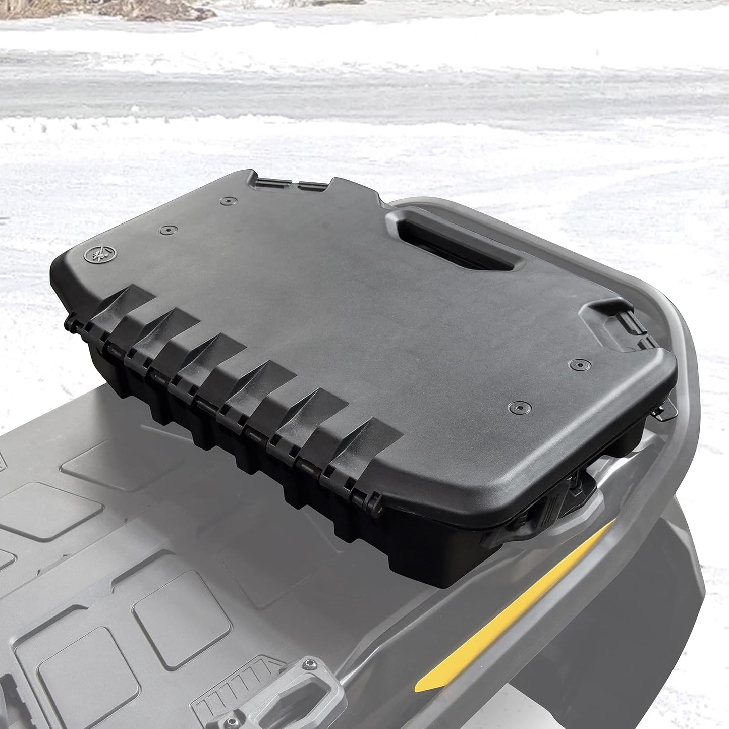 SAUTVS Modular Cargo Box for Can-Am Maverick, 10 L / 2.6 Gallon Rugged Rear Cargo Box with Lid for Can Am Maverick X3 MAX/Trail/Defender/Commander Accessorie (Replace #715005494)