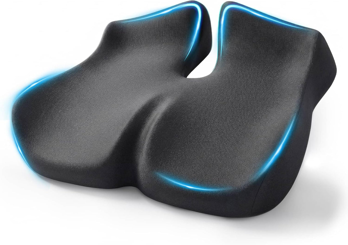 Extra Large Seat Cushion for Sciatica & Tailbone Pain – Pressure Relief Coccyx Cushion for Office Chair, Car Seat, Wheelchair, and Long Sitting – Sciatica Pain Relief Pillow