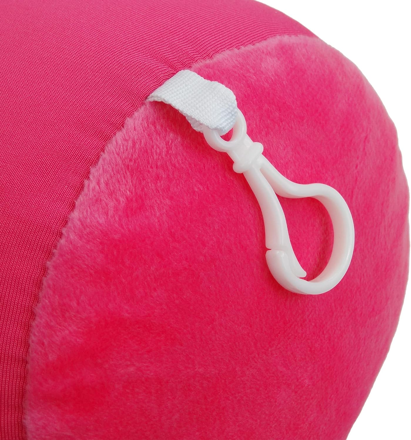 Wolf Essentials Microbead Bolster Tube Travel Pillow - Compact Neck Roll Pillow for Airplane, Car, or Home - Soft Lumbar Support Pillow - Pink