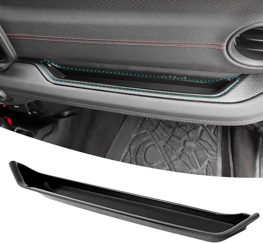 Grab Bar Tray Organizer Compatible with 2024 2025 Jeep Wangler JL JLU 4XE Rubicon Sahara & Gladiator JT Accessories, Passenger Side Grab Handle Storage Box, Interior GrabTray Accessories