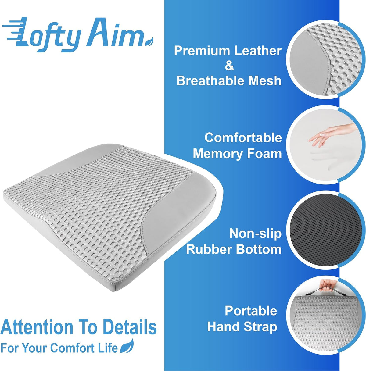 Lofty Aim Car Seat Cushion, Car Seat Pillow, Automotive Cushion