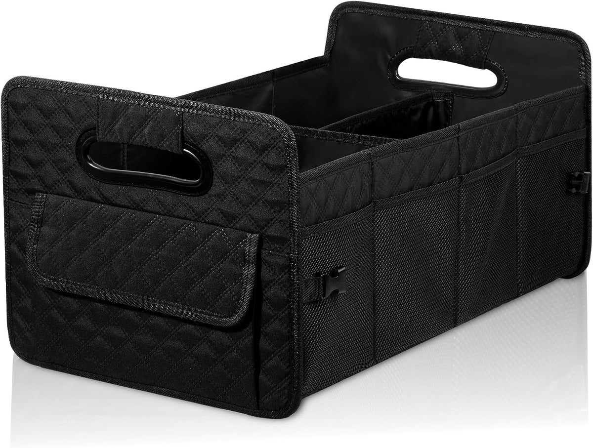 Car Trunk Organizer for SUV, Collapsible Car Storage Organizer Large Black