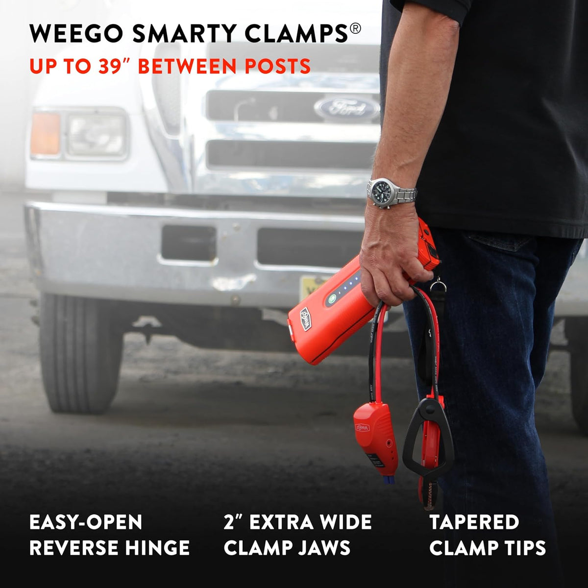 Weego 70: 2500A Self-Use 12V Lithium Car Battery Jump Starter - USA-Engineered Safe Replacement for Jumper Cables - Boat & Car Jumper Starter Portable for All Gas and 5L Diesel Engines (N70)