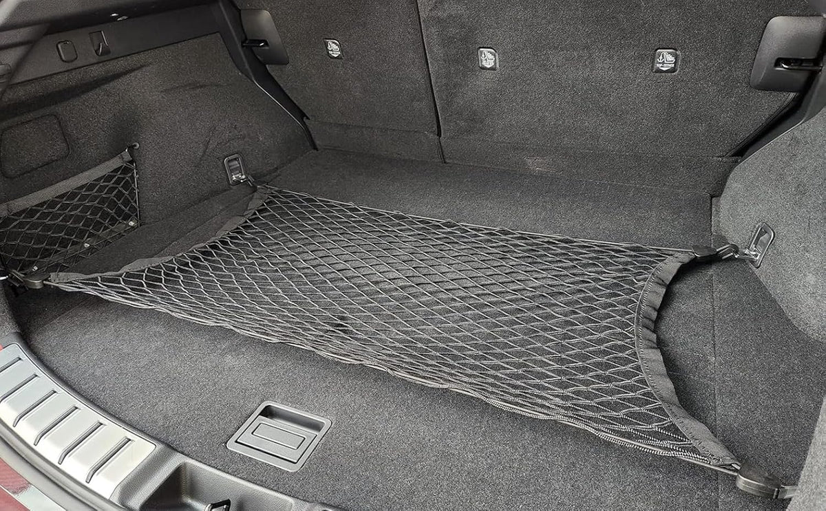 Rear Trunk Organizer Cargo Net for Lexus NX200t NX300h NX300 2015-2026 – Floor Style Cargo Net for SUV – Premium Mesh Elastic Car Trunk Organizer-Compatible with NX200t NX300h NX300