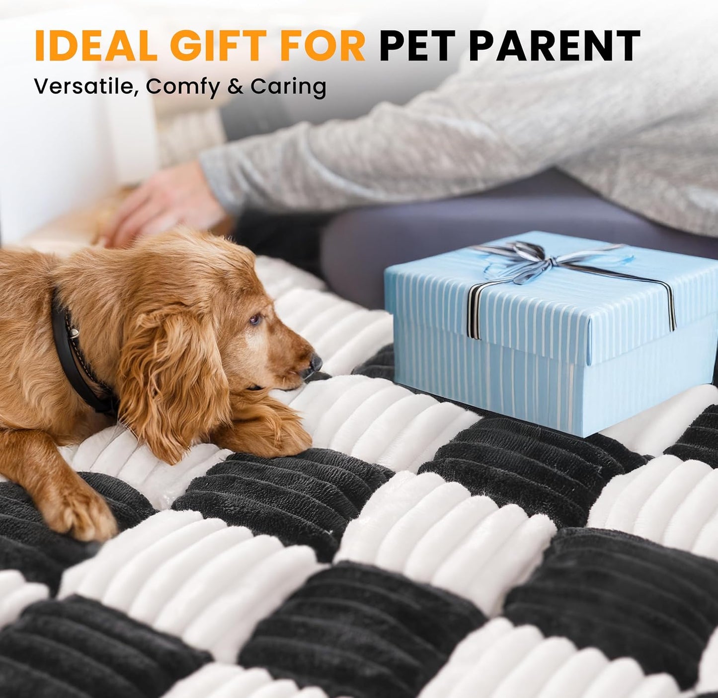 HiPetpy Backseat Dog Bed Mat for Car, Non-Slip Dog Bed for Car Back Seat, Soft & Cozy Dogs Blanket, Washable Travel Pet Mat Seat Protector for Cars, SUVs, Trucks