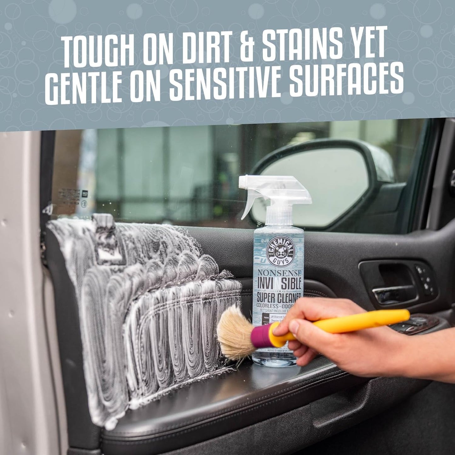 Chemical Guys 11-Piece Car Interior Detailing Kit with Microfiber Towels | With VRP protectant, Nonsense cleaner, glass cleaner, 3 detailing brushes, 3 microfiber towels, complete kit