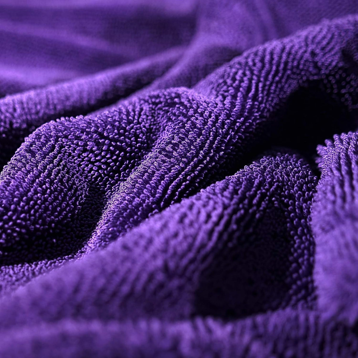 Maxshine 24" x 36" Universal Purple Duo Twisted Microfiber Towel (1200GSM) – Large, Plush, Rinse-Free Double-Sided Drying Towel – Super Absorbent Microfiber for Drying