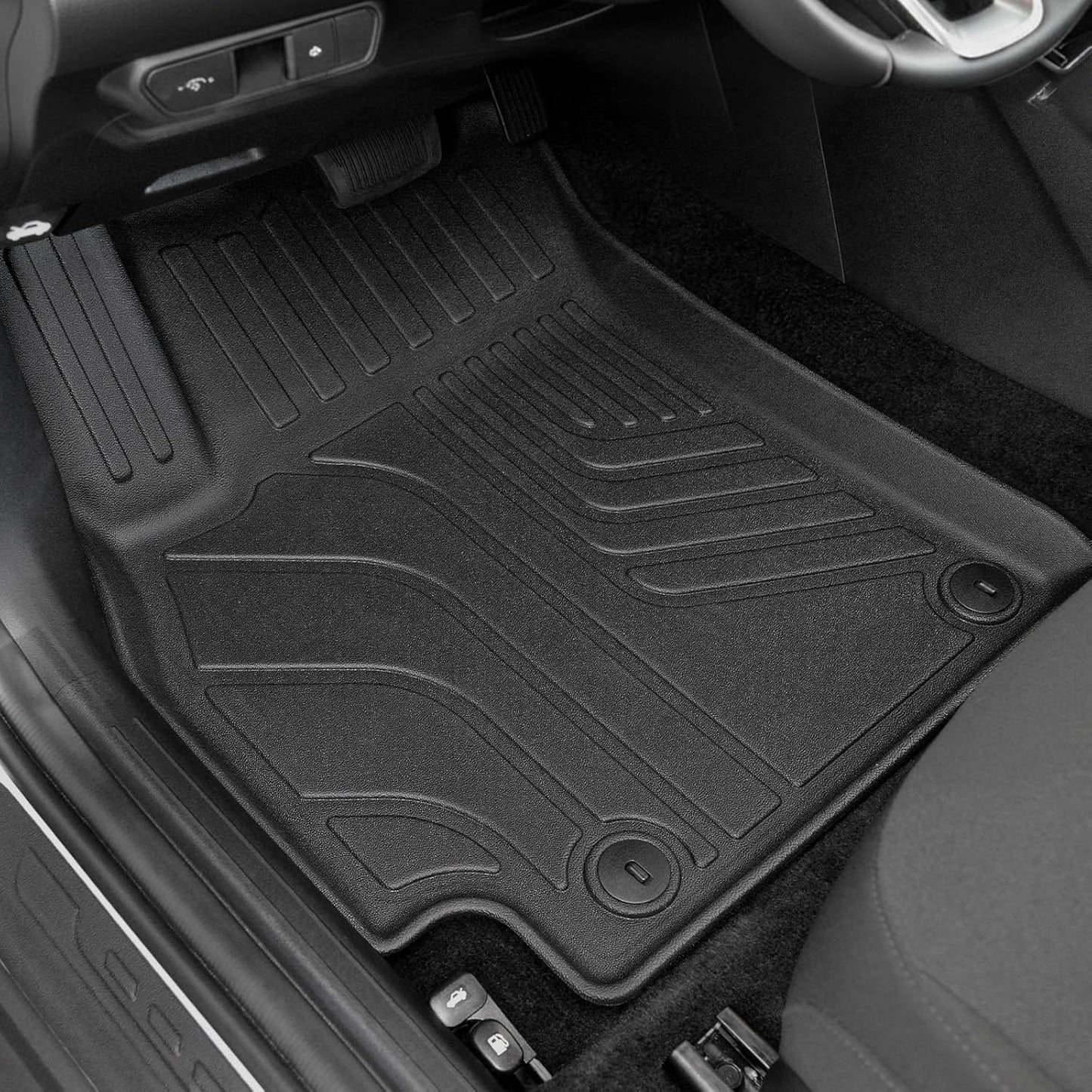 Floor Mats for Kia K4 2025-2026, All Weather Floor Mats Trunk Cargo Liner and Door Sill Guards Accessories, Full Coverage Set