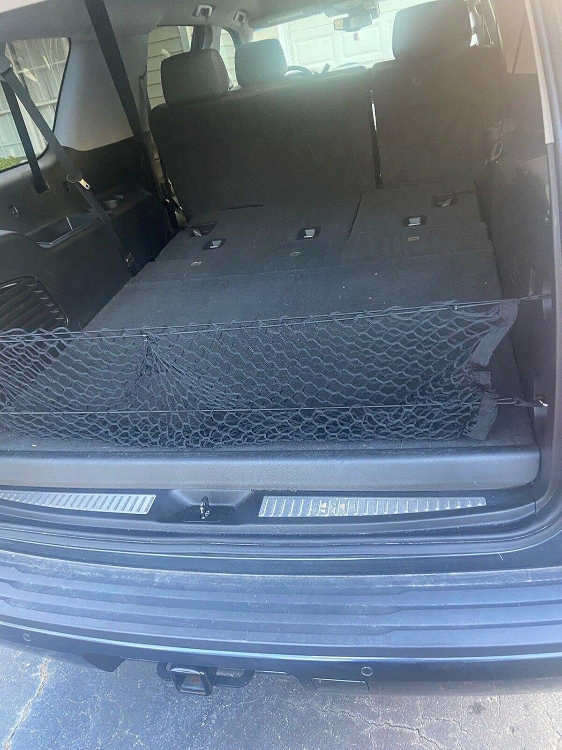 Trunk Organizer Cargo Net for Cadillac Escalade 2015-2025 – Envelope Style Cargo Net for SUV – Premium Mesh Car Trunk Organizer Vehicle Carrier Storage – Compatible with Caddy Escalade