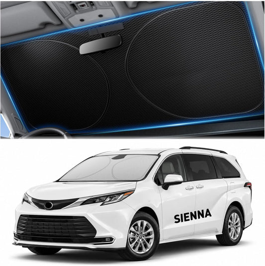 Zanch Windshield Sun Shade for Toyota Sienna 2000-2026