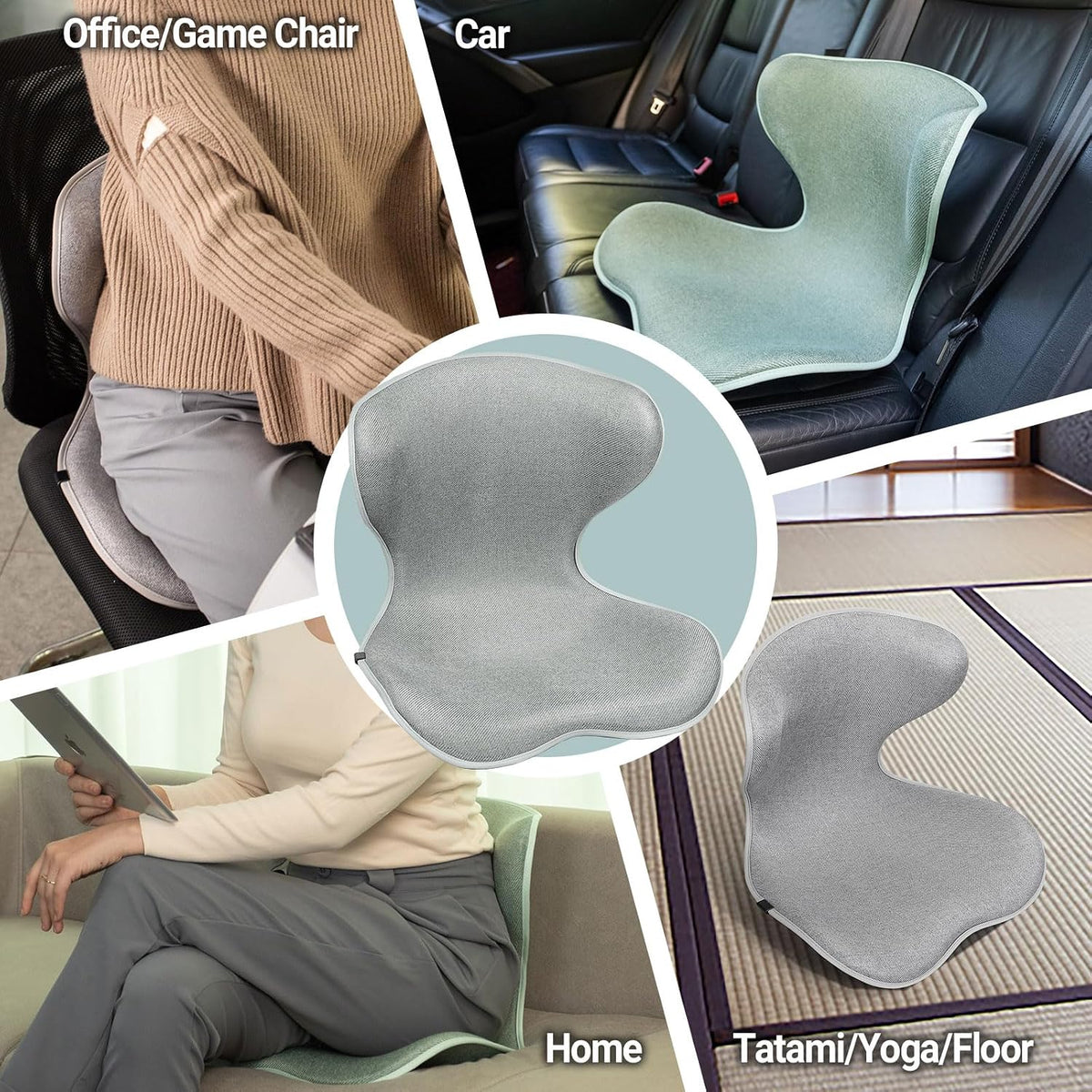 Season Guard Ergonomic Lumbar Support Pillow, Back Pain Posture Corrector