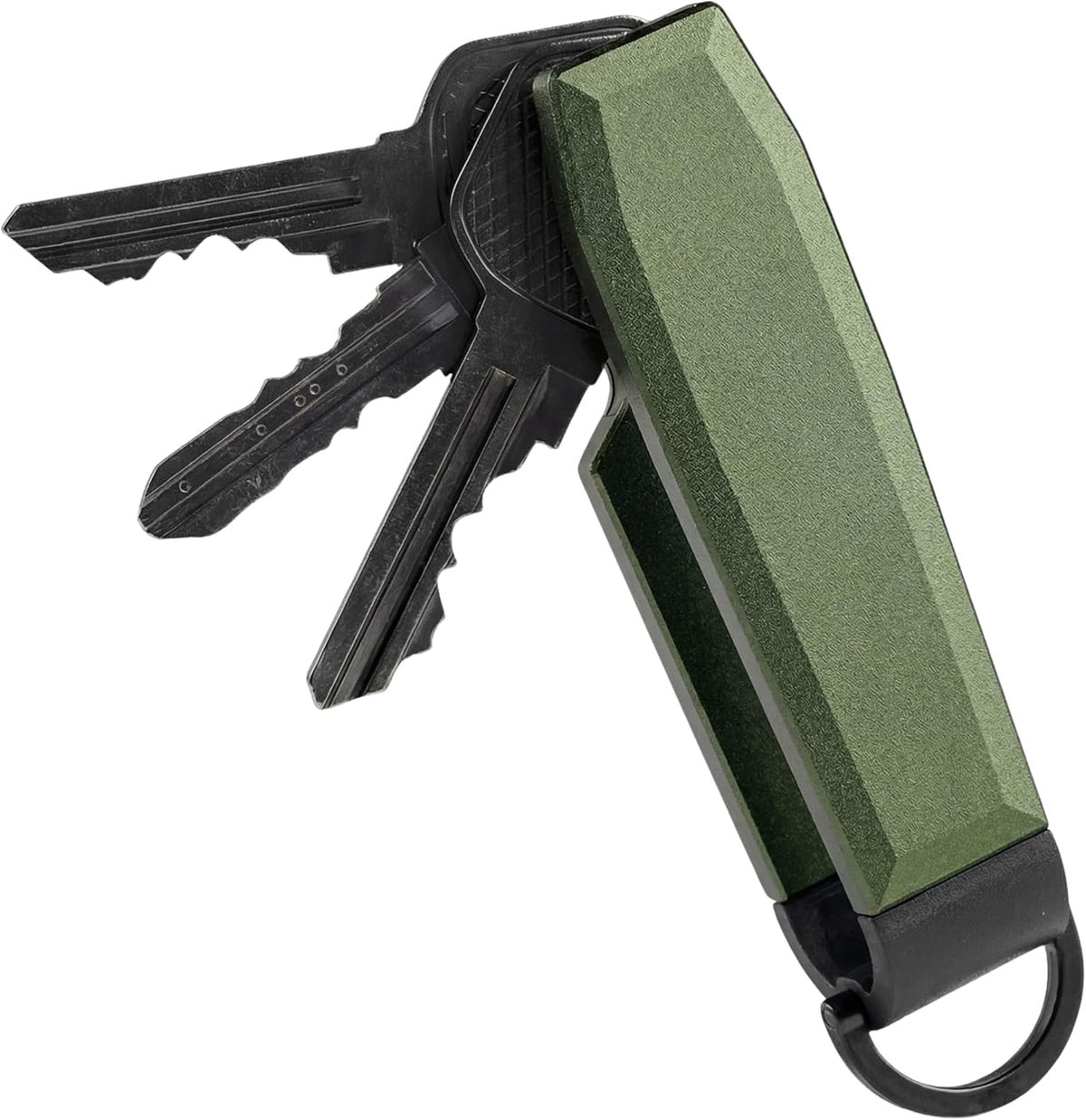 Compact Aluminum Key Organizer Holder with Pocket Clip.