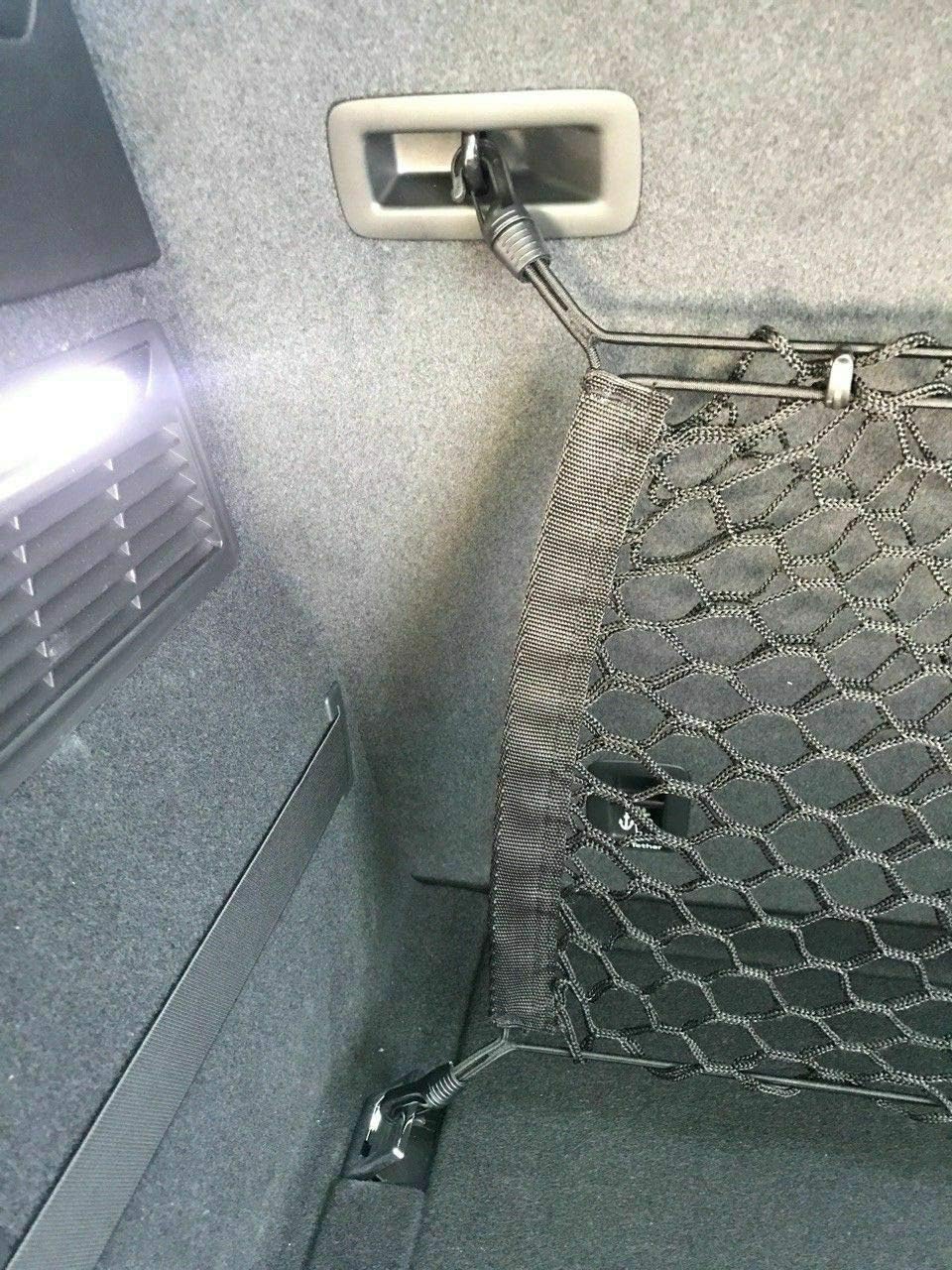 Rear Seats Trunk Organizer Cargo Net for Audi Q8 SQ8 2019-2025 – Envelope Style Cargo Net for SUV – Premium Mesh Car Trunk Organizer Vehicle Carrier Storage – Compatible with Audi Q8
