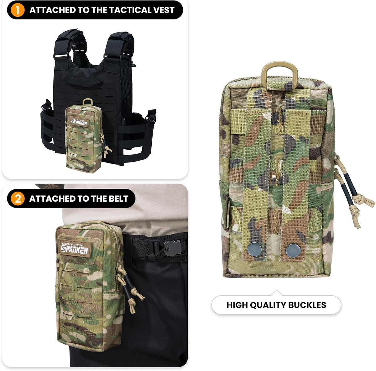 EXCELLENT ELITE SPANKER Tactical MOLLE Pouch EDC Utility Pouches