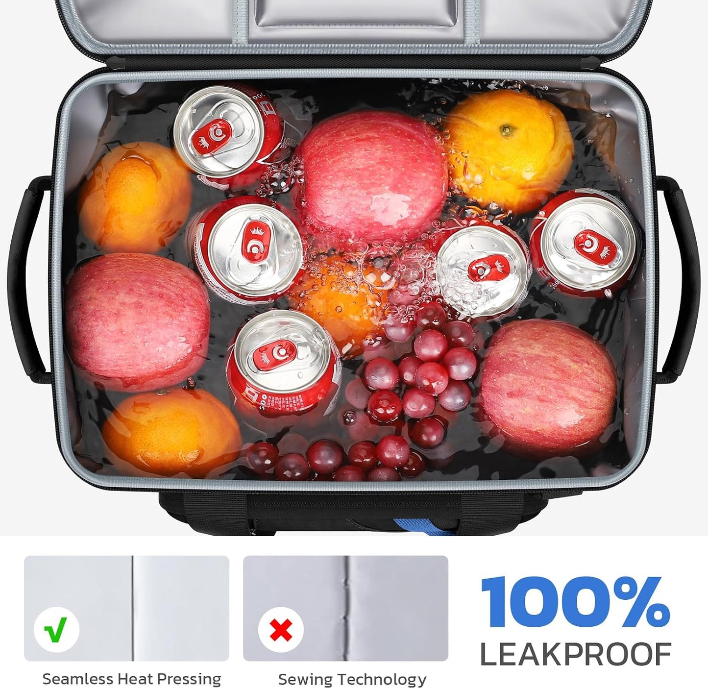 Maelstrom 30 Can Collapsible Soft Cooler Bag with Quick Access Opening | 5-layer Insulation,16h Cold, Leakproof, Waterproof, Multiple Pockets, Bottle Opener, Portable for Beach, Camping, Picnics