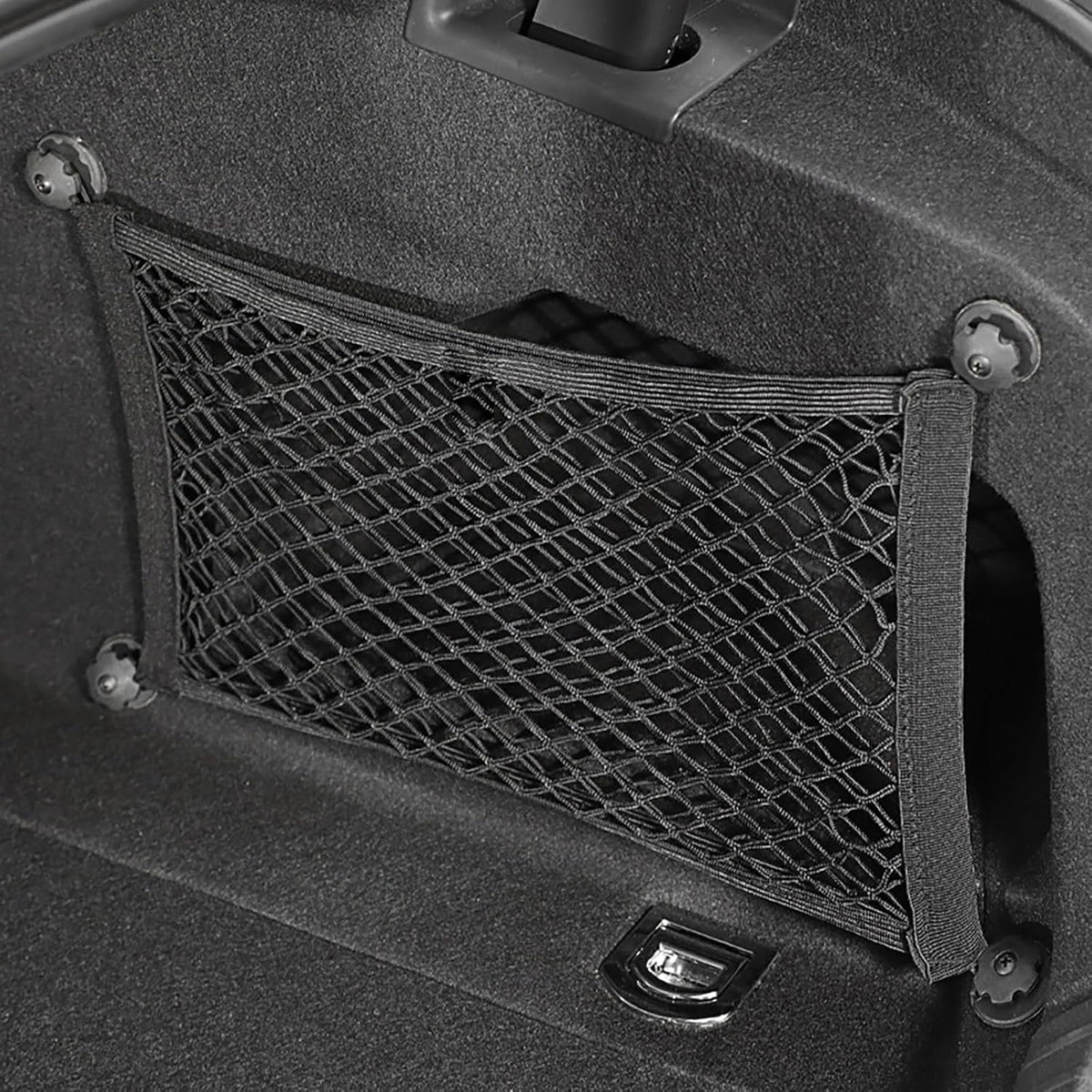 Cargo Net Tailgate Net Car Trunk Organizer for SUV- Adjustable Elastic Nylon Mesh Car Nets, Envelope Style Trunk Cargo Net for Universal Vehicle