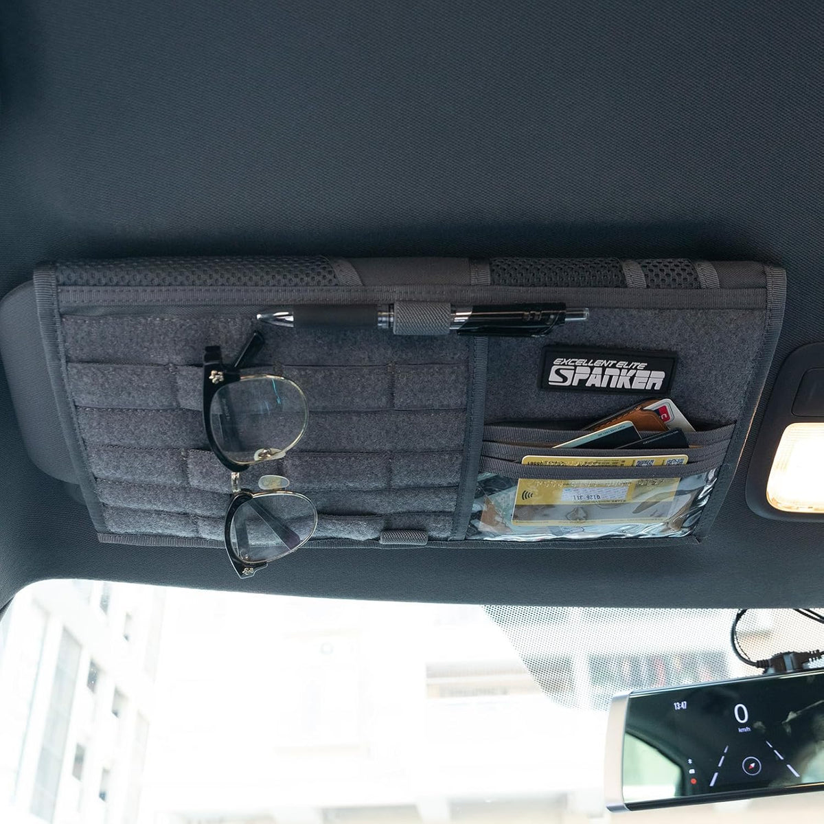 EXCELLENT ELITE SPANKER Tactical Car Visor Panel Organizer