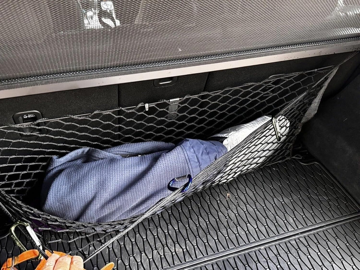 Rear Trunk Seats Organizer Cargo Net for Mazda CX-5 2013–2026 – Envelope Style Cargo Net for SUV – Premium Mesh Car Trunk Organizer Vehicle Carrier Storage – Compatible with Mazda CX-5