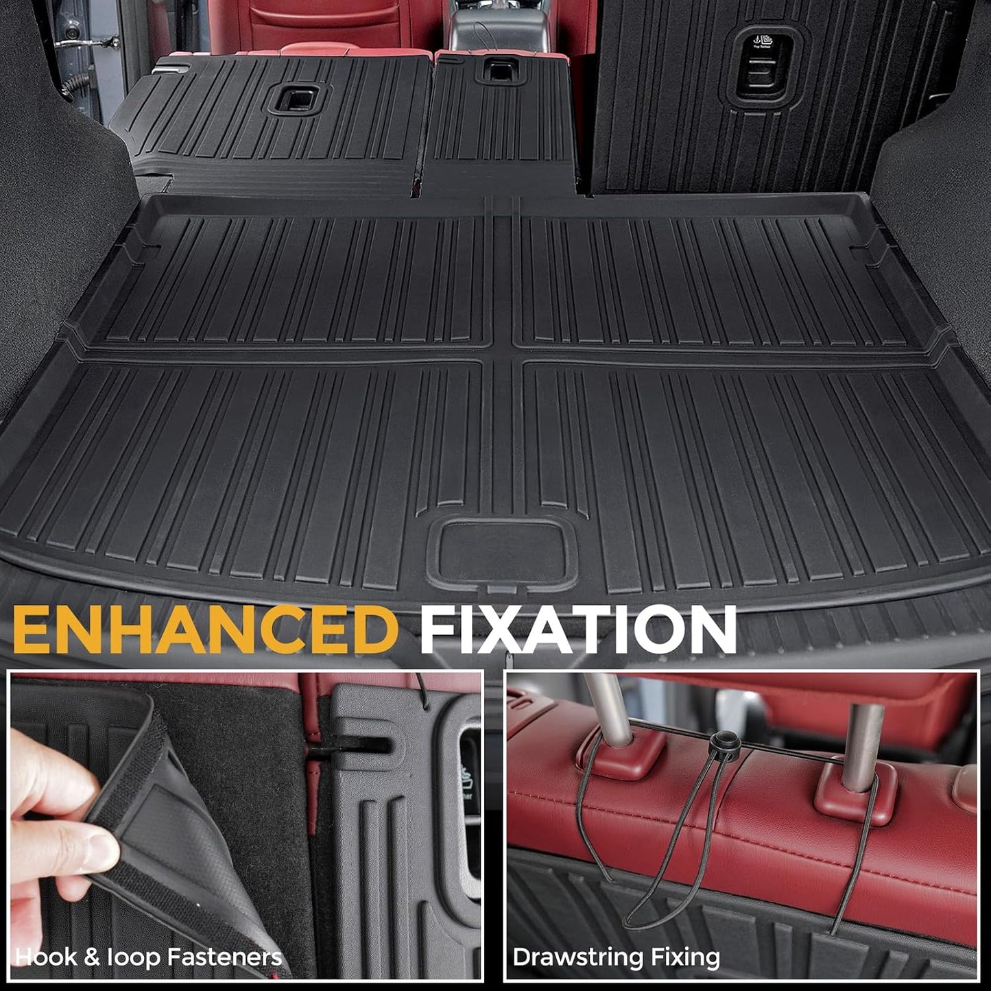 Floor Mats for Mazda CX-5 2017-2025, All Weather Floor Mats Trunk Cargo Liner with Backrest Protectors and Door Sill Guards Accessories, Full Coverage Set