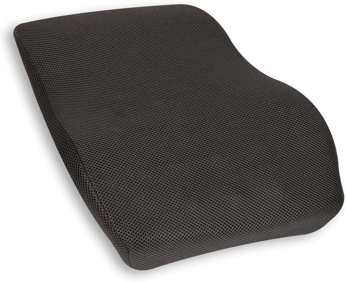 Mind Reader Air-Cloud Lumbar Cushion, Ergonomic Memory Foam Back Support Pillow for Office Chairs, Recliners, and Car Seats, Chiropractor-Recommended, Gray
