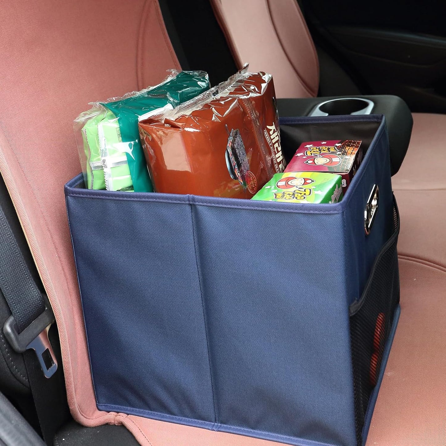 Foldable Car Trunk Organizers, Collapsible Trunk Organizer for SUV, Waterproof Multipurpose Storage Bins with Leakproof Liner, 2 Pack, Blue