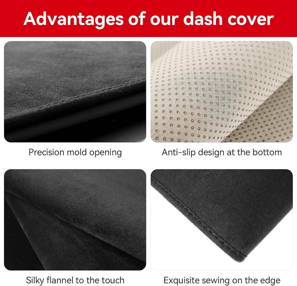 Dash Cover for Toyota Camry 2011 2010 2009 2008 2007 Accessories Flannel Dashboard Cover Dash Mat Center Console Cover Sunshield Protector Pad