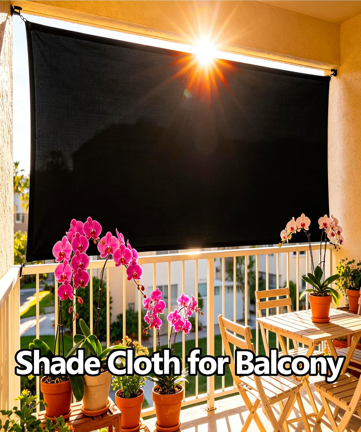 Black Sun Shade Cloth for Garden, 90-95% Sunblock Shade Mesh Tarp 3 x 10FT | Shade Cover for Plants, Greenhouse, Vegetables, Patio, Car Cover, Pergola Cover, Canopy, Backyard, Lawn, and Outdoor Use