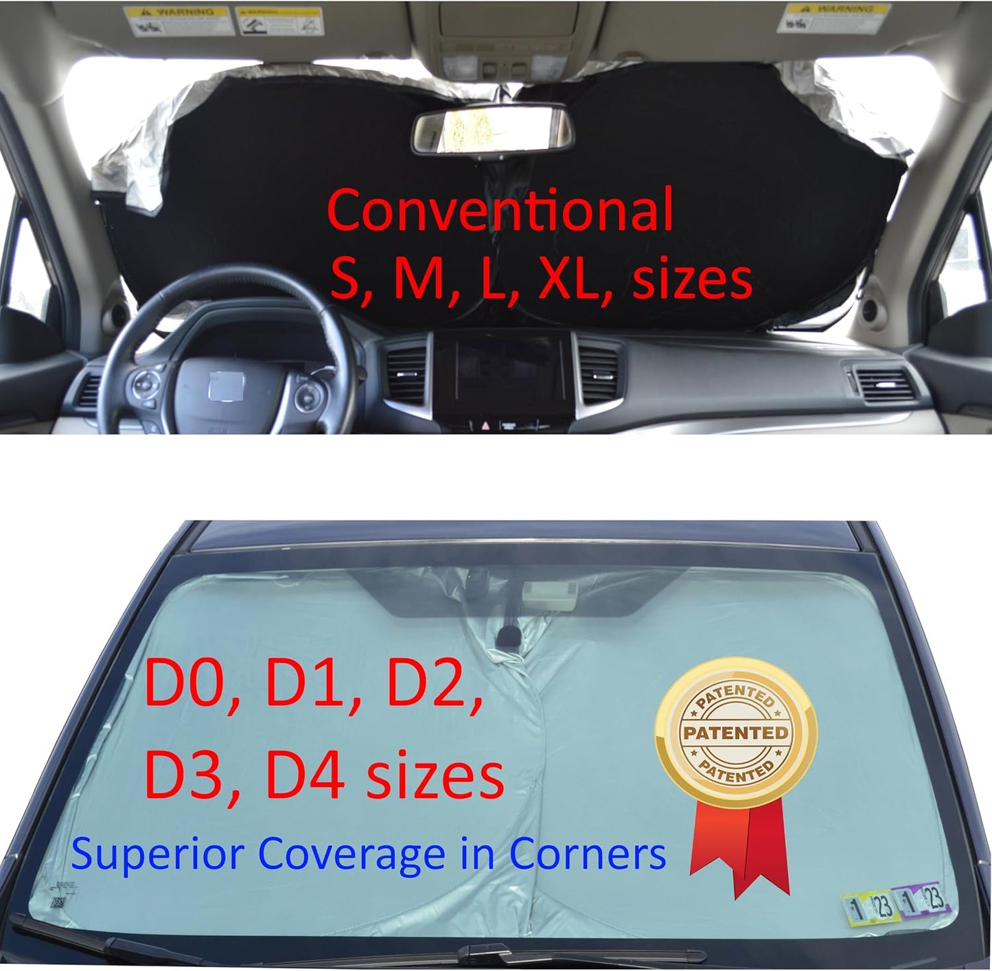 Car Windshield shade for Automotive windshield sunshades with Storage Pouch by A1 Sun Shade Foldable Truck Suv Front Window Shield Blocker Visor Protector Cover for Interior Accessories for Heat Large