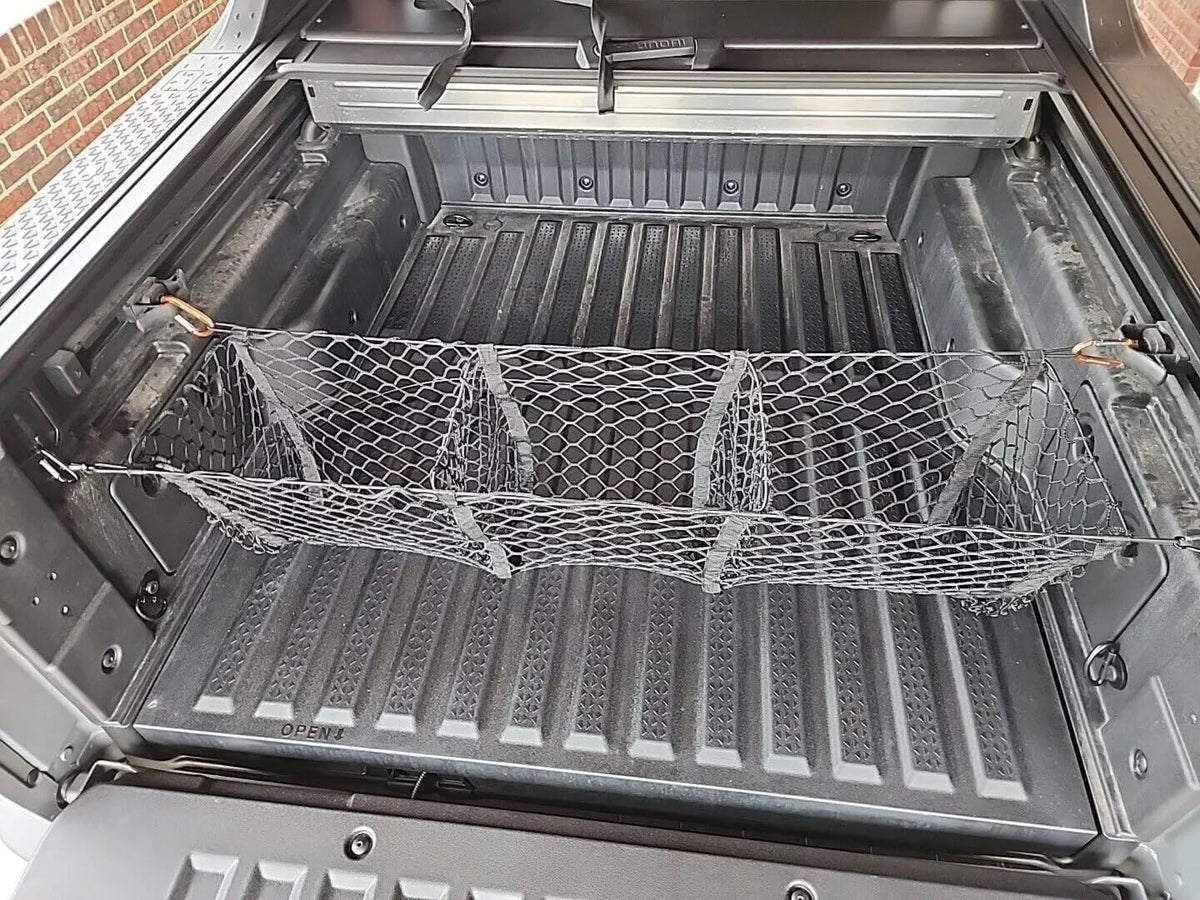 Trunk Bed 3 Pocket Cargo Net for Hyundai Santa Cruz 2022-2026 – Envelope Style Cargo Net for Pickup–Premium Mesh Car Trunk Organizer Vehicle Carrier Storage–Compatible with Santa Cruz