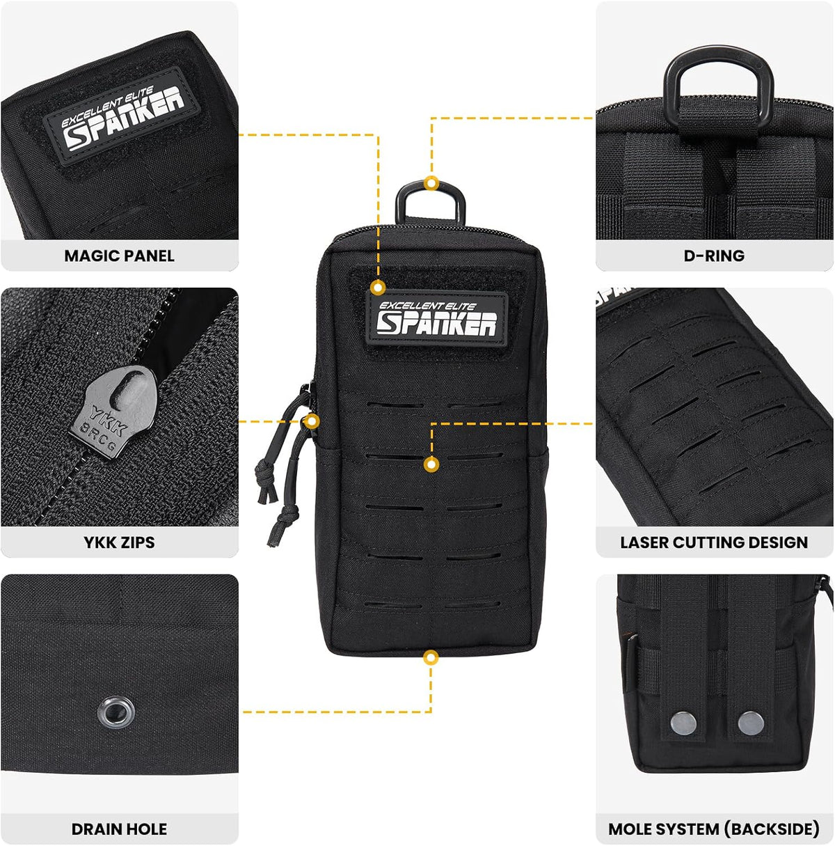 EXCELLENT ELITE SPANKER Tactical MOLLE Pouch EDC Utility Pouches