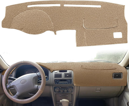 Yiz Dash Cover Mat Custom Fit for Toyota Corolla 1998-2002 (Beige) J255