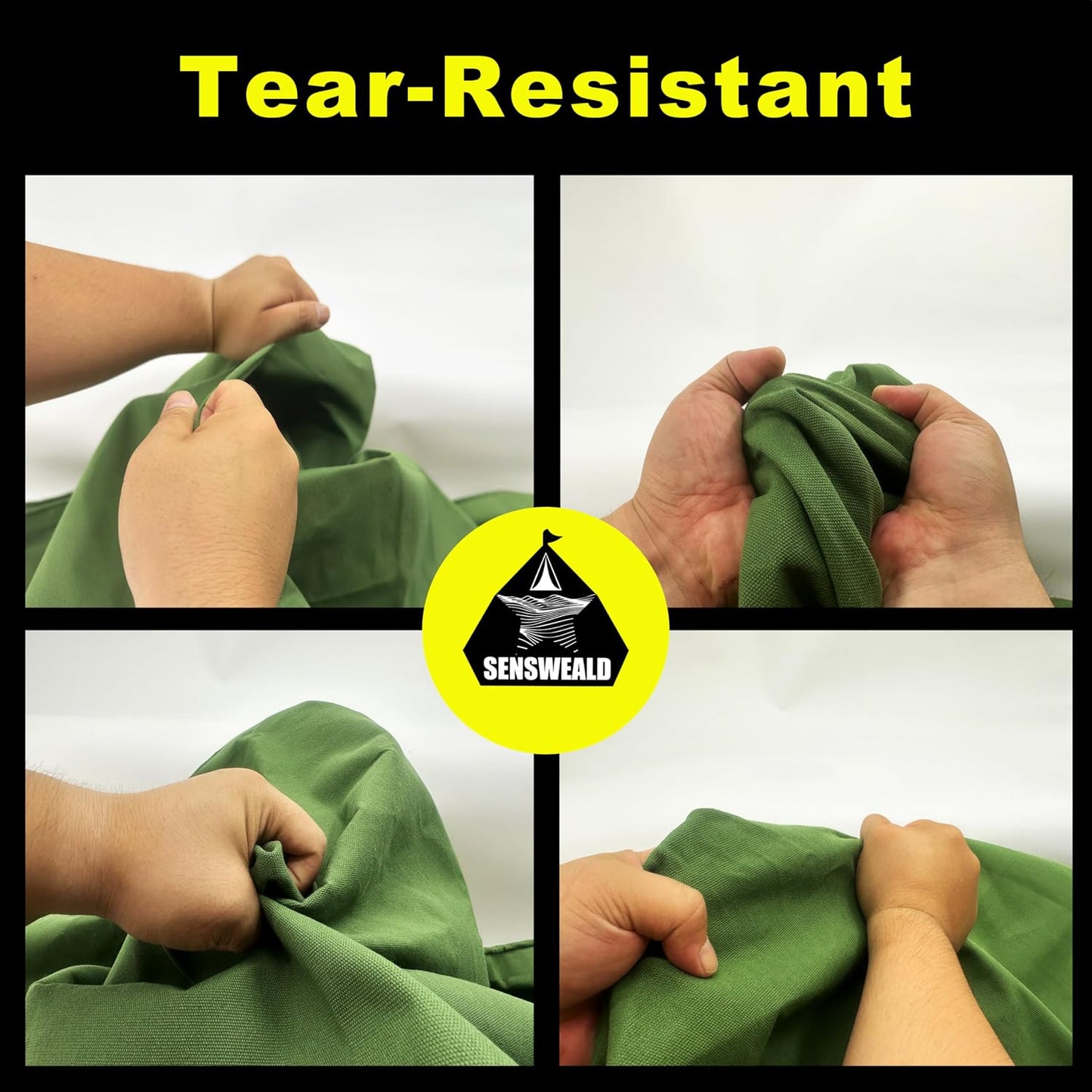 2 Pack Heavy Duty Canvas Tarp 4x8 Feet 16oz Water-Resistant Canvas Cover with Grommets，Tear Resistant, Durable, Multipurpose Protective Green Tarp for Camping, Tent, Car