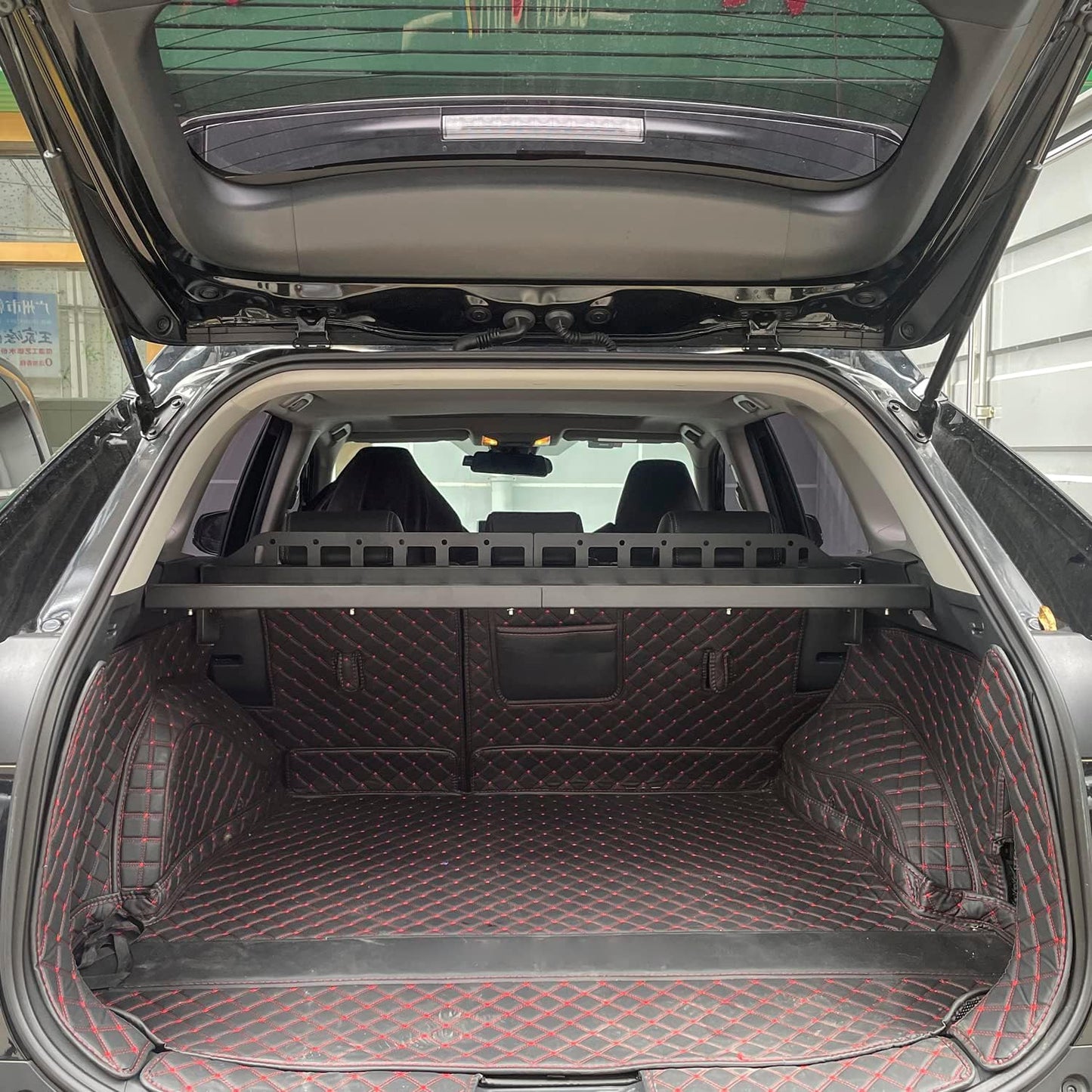 HIGH FLYING for Toyota RAV4 2019-2025 Car Accessories Modular Storage Molle Panel Cargo Shelf Organizer Luggage Carrier Rack Aluminum Alloy (with Split Cross Bar)