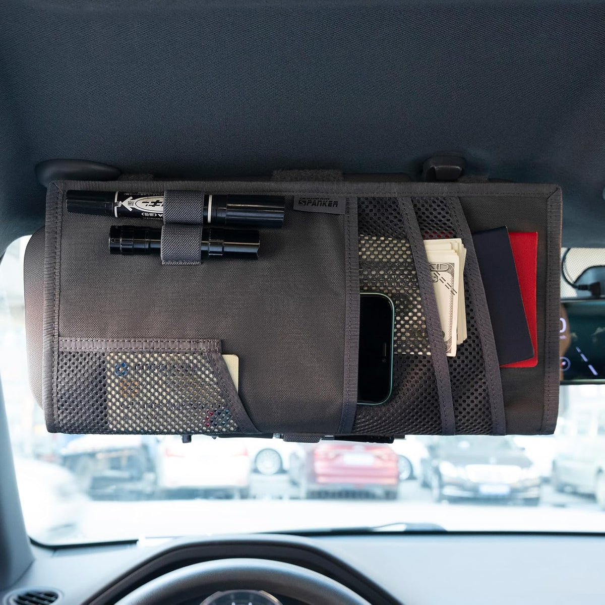 EXCELLENT ELITE SPANKER Tactical Car Visor Panel Organizer