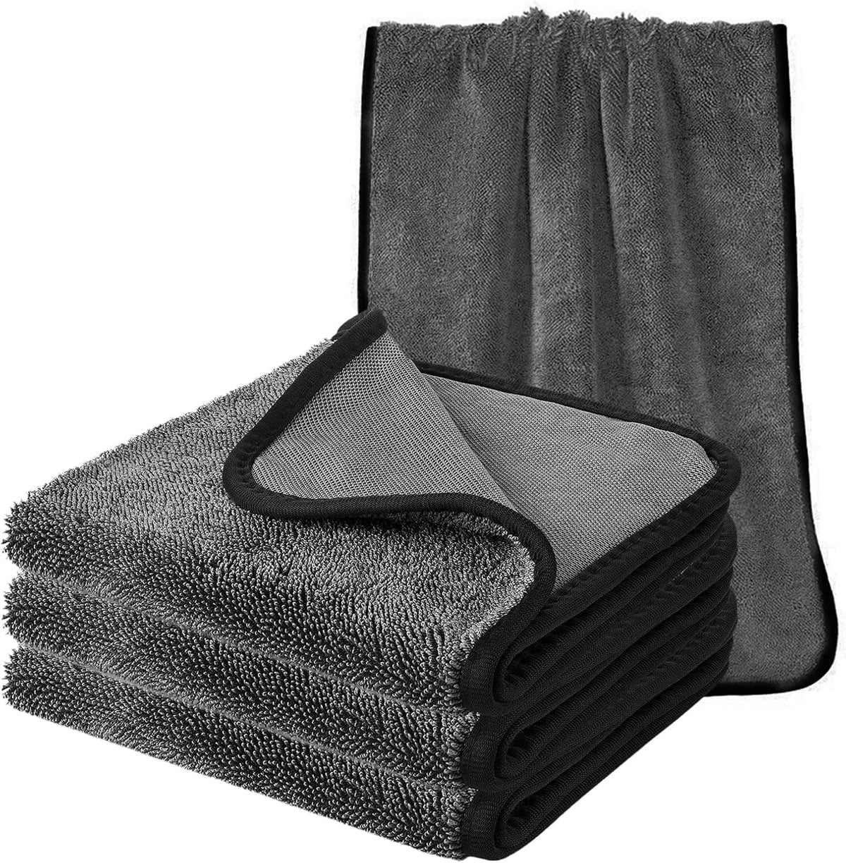 Shiny Cleaning Wipes Shower Cleaning Cloths- 3pcs Super Absorbent Microfiber Bath Towels for Effortless Cleaning of Windows, Bathroom, Car & Home Toilet - Shiny Cleaning Wipes（15.7x23.6in
