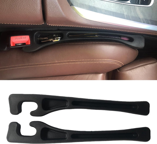 Car Seat Gap Filler Accessories,Storage Organizer Fit Car SUV Truck Fill The Gap Between Seat & Console Vehicle Console Side Pockets (Black)