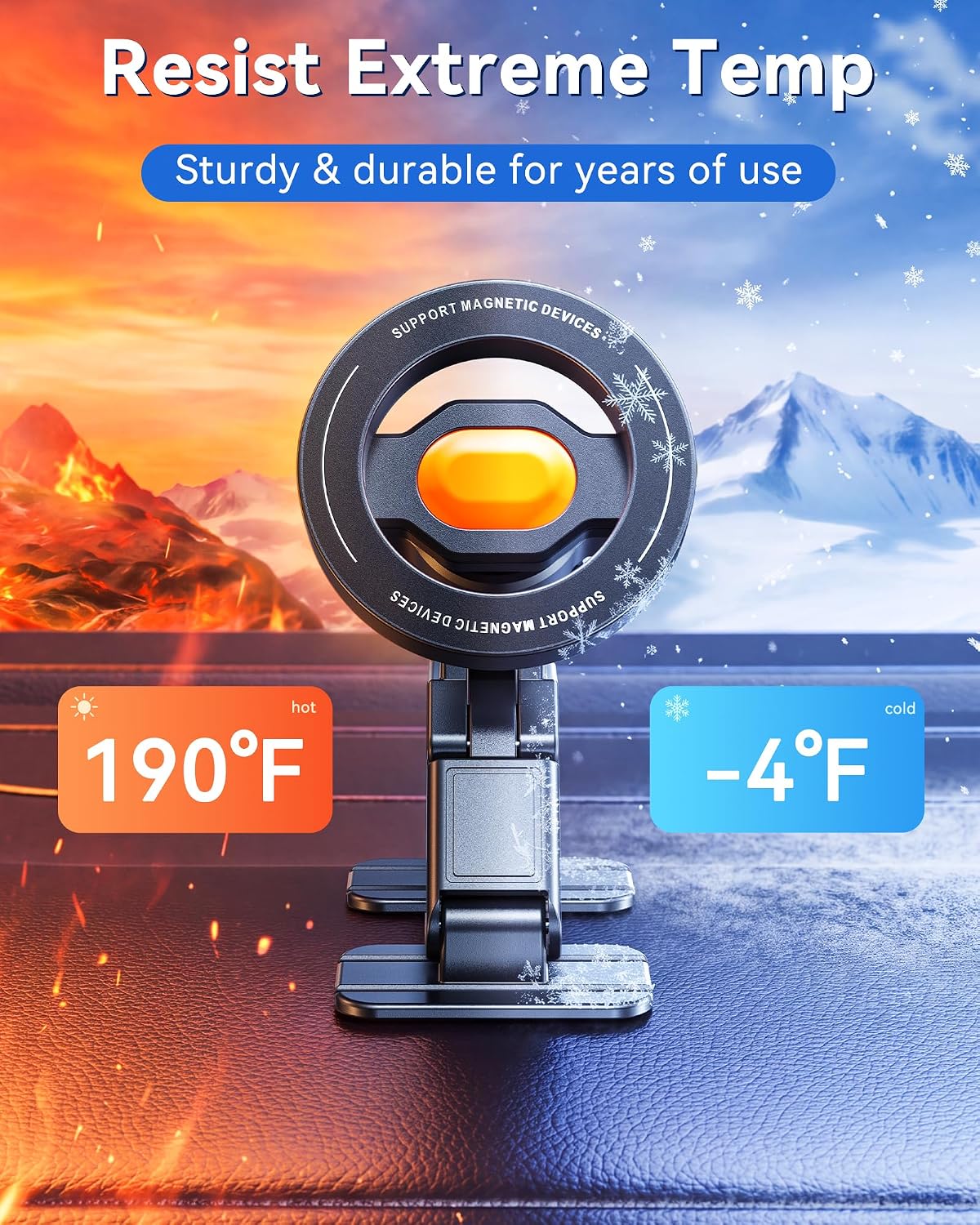 Car Phone Holder for Magsafe Dashboard Car Mount Strong Magnetic