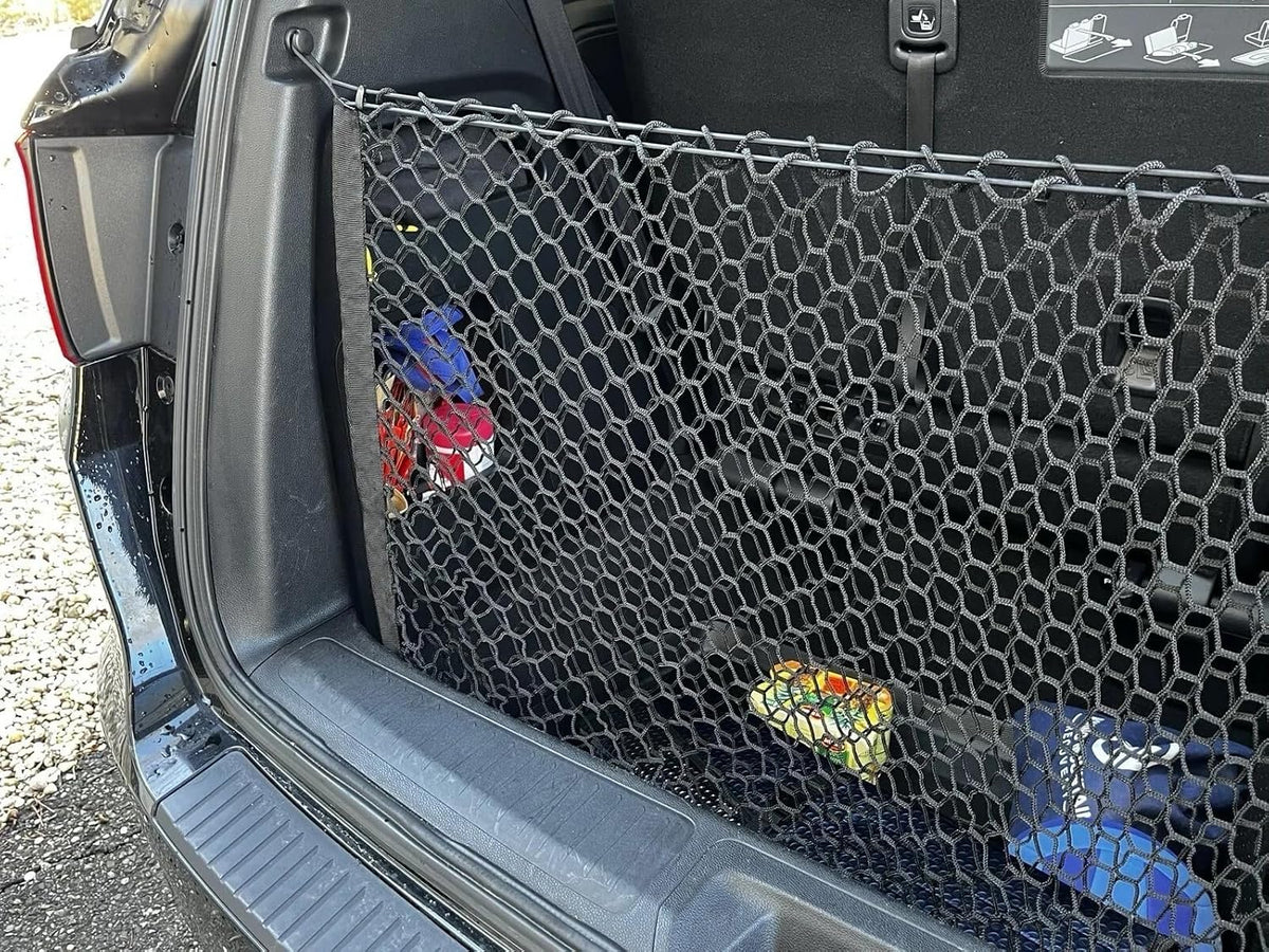 Trunk Organizer Cargo Net for Honda Odyssey 2018–2026 – Envelope Style Cargo Net for Van – Premium Mesh Elastic Car Trunk Organizer Vehicle Carrier Storage – Compatible with Odyssey