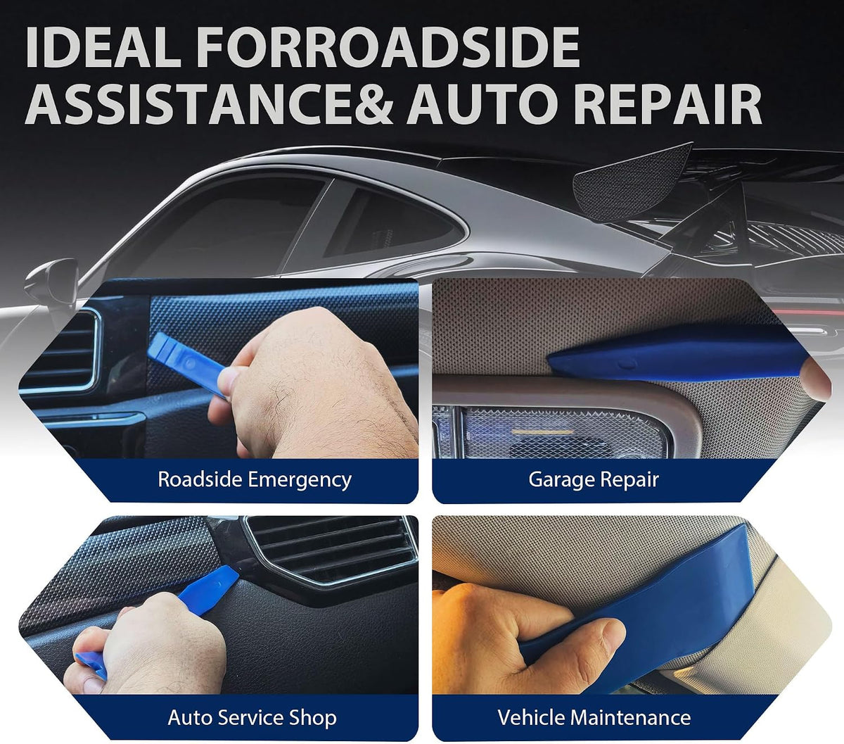 23-Piece Professional Automotive Tool Kit for Car Repair & Roadside Service