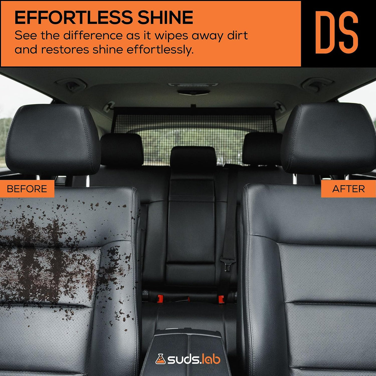 Suds Lab DS Microfiber Detailing Scrub Pad 3 Pack - Car Interior Cleaning & Detailing Microfiber Scrub Pads - Set of 3 - Safe On Leather, Vinyl, Plastic, Etc.