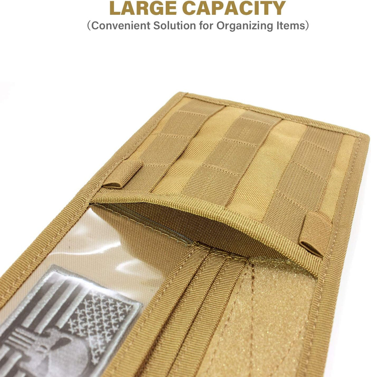 WYNEX Car Sun Visor Organizer MOLLE Panel Fit Most Cars