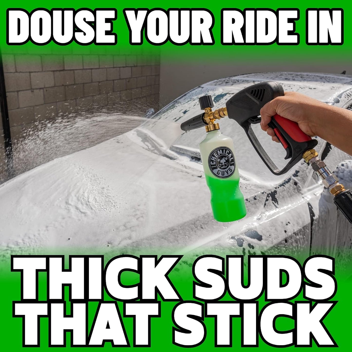 Chemical Guys, 16-Piece Arsenal Builder Car Wash Kit, Foam Cannon & Bucket | Foam cannon, bucket and six 16 oz care chemicals for a complete wash, works with any pressure washer