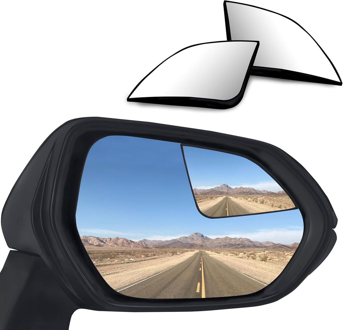 Convex Stick On Custom Fitted Blind Spot Mirrors Compatible With Toyota Corolla 2020-2026- Engineered to Provide A Wider View