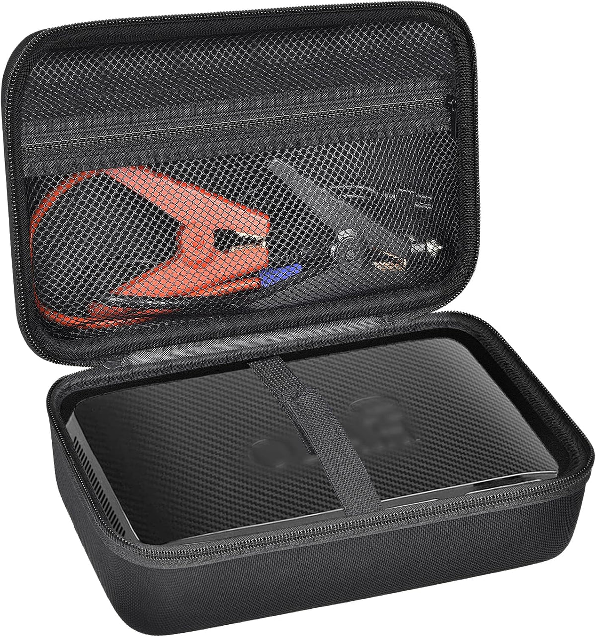 ANKHOH Hard Case Compatible with Halo Bolt Air 58830 mWh/Bolt 58830/57720 / ACDC Max 55500, Portable Car Jump Starter and Air Compressor Storage Bag, Charger Holder for Emergency Power Kit