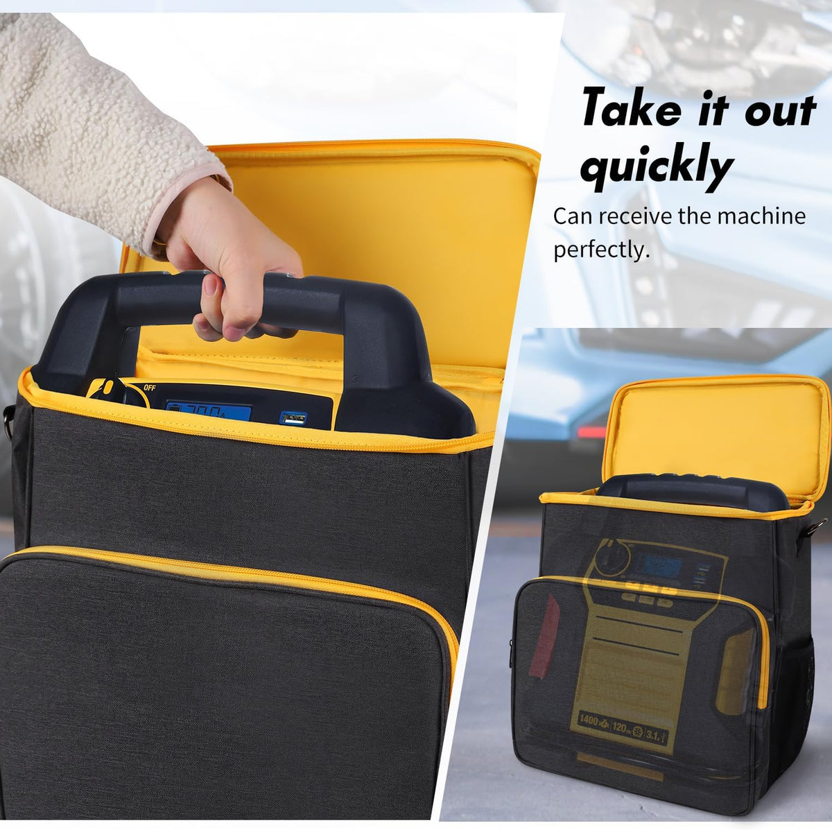 Storage Bag for DEWALT Jump Starter DXAEJ14,Carry Bag for Car Jump Starter