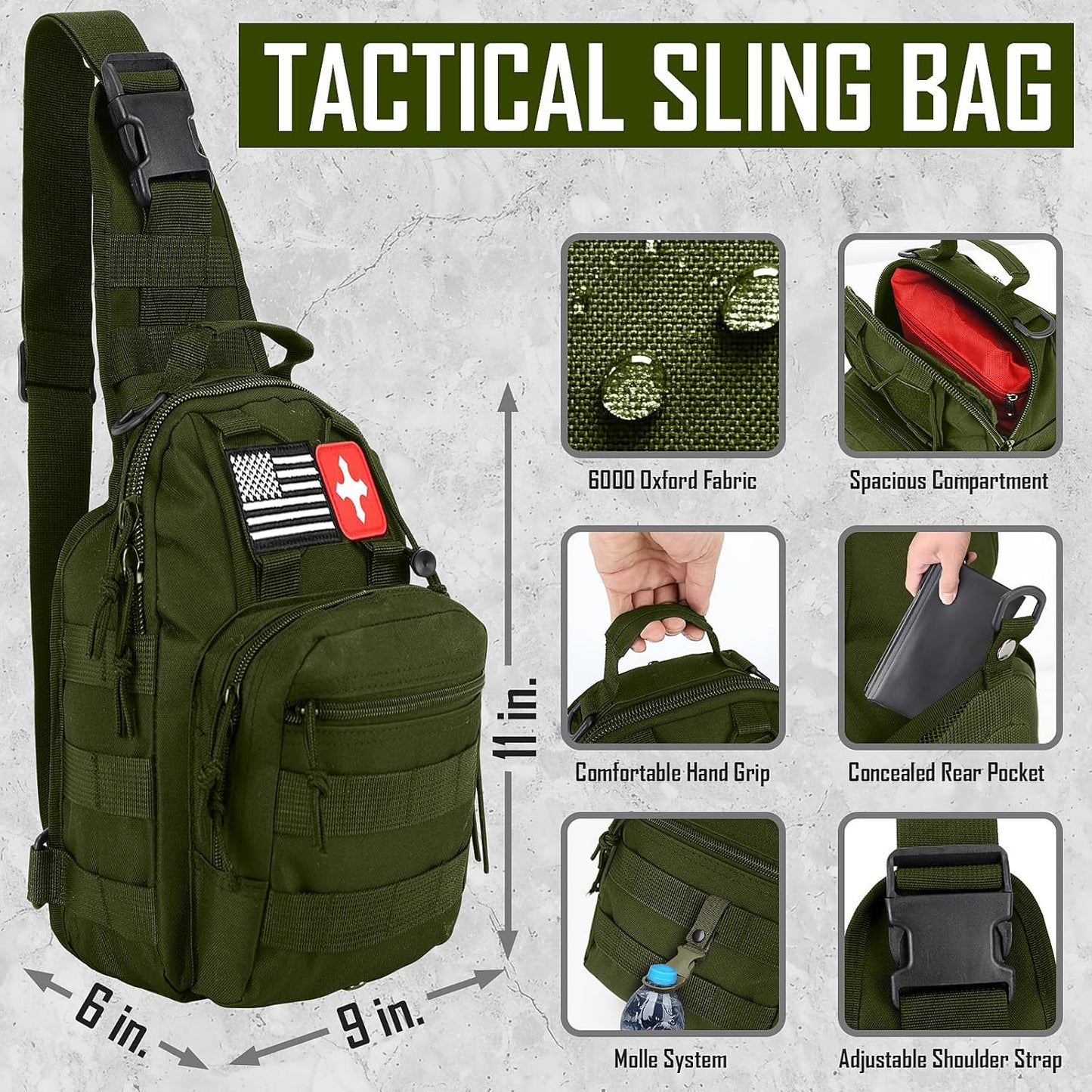 Survival Kit, 268 Pcs Emergency Survival Gear and Equipment Supplies with First Aid Kit, Camping Axe, Headlamp, Crossbody Bag for Camping Hiking, Hunting, Gift for Christmas Men, Dads,