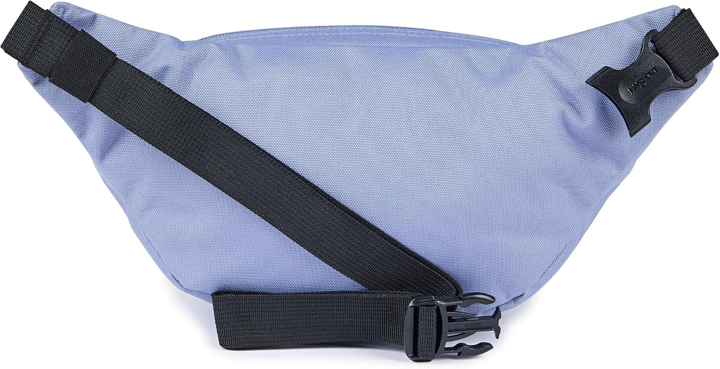 JanSport Fifth Avenue Fanny Pack Crossbody Bags for Women, Men - Stylish, Durable Waist Bag with Adjustable Belt, Main Zippered Pocket, Quick Stash Pocket - Travel Essentials - Black