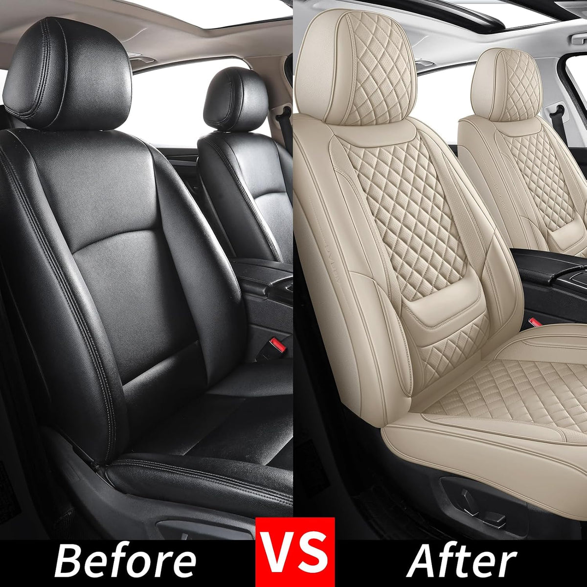 Leather Front Car Seat Covers Automotive Seat Protectors