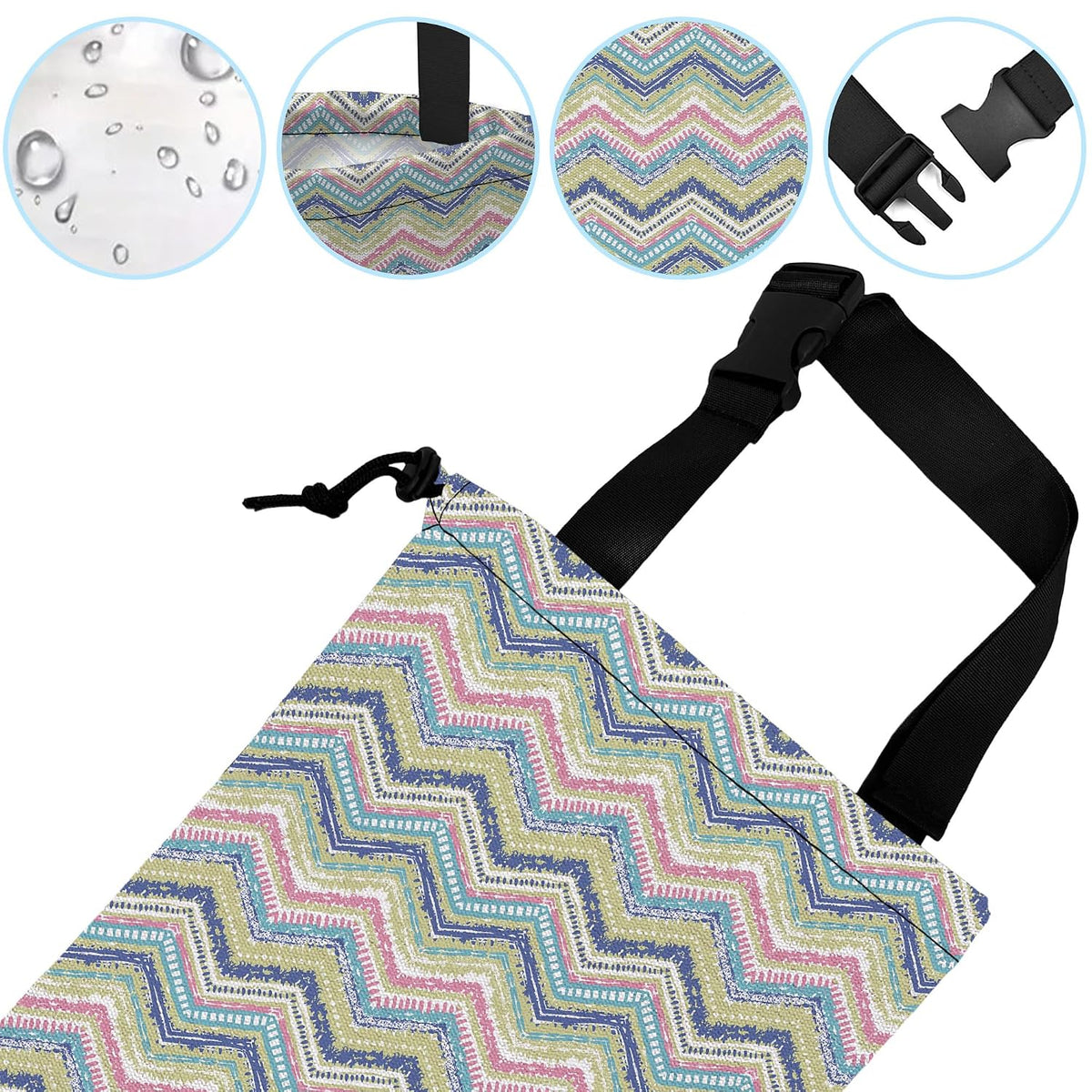 Car Garbage Bag Hanging Car Trash Can for Back Seat with Drawstring